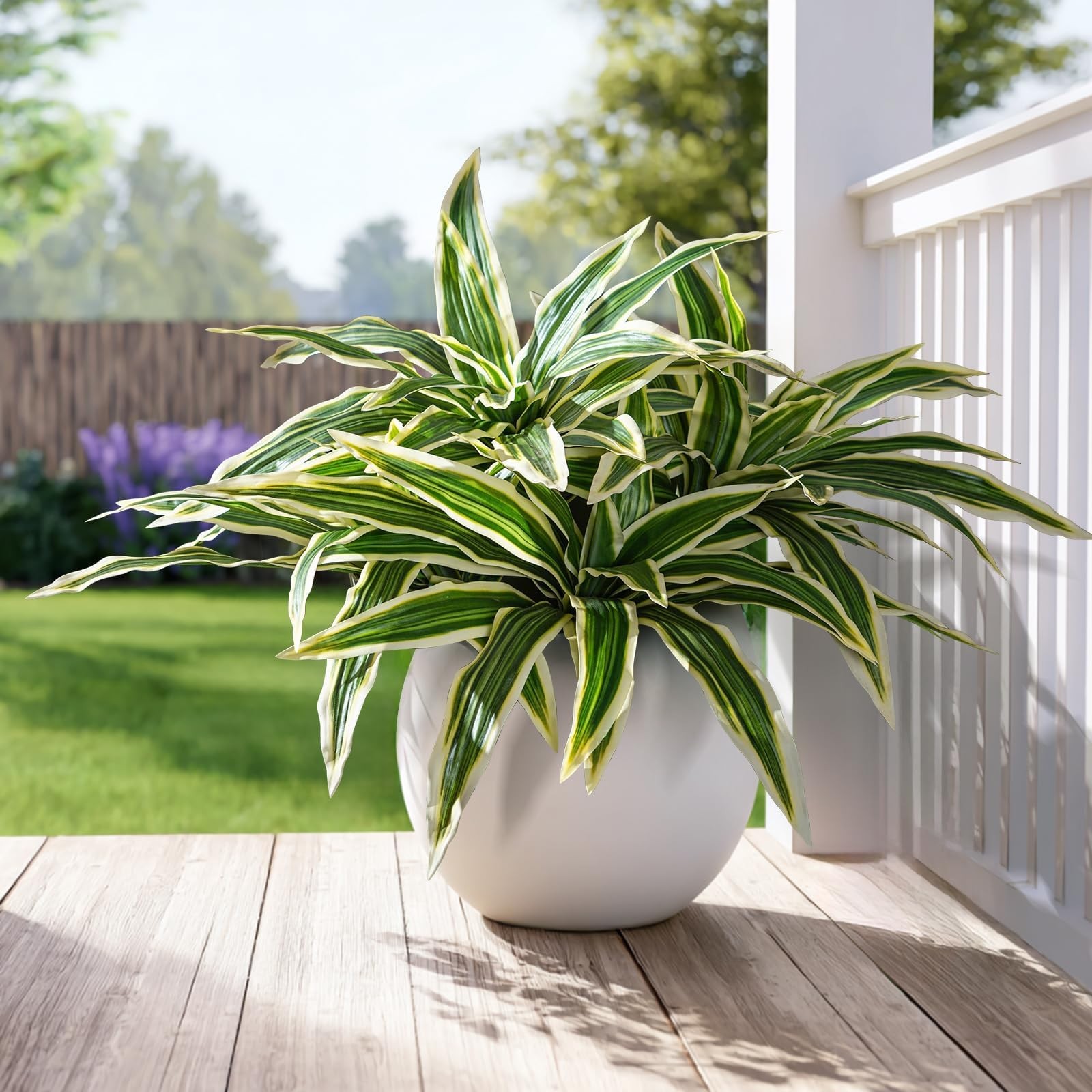 4 Pcs Artificial Greenery Stems Dracaena Faux Branches Artificial Plants Real…