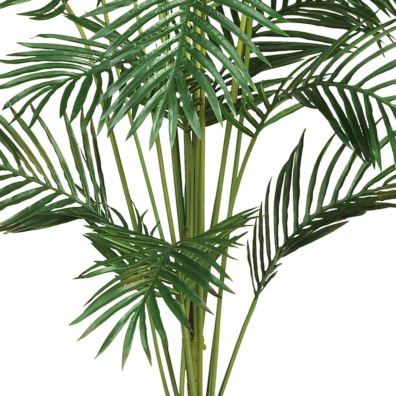 7 Ft Artificial Paradise Palm Tree with Nursery Pot | 21 Feathery Fronds, Realis