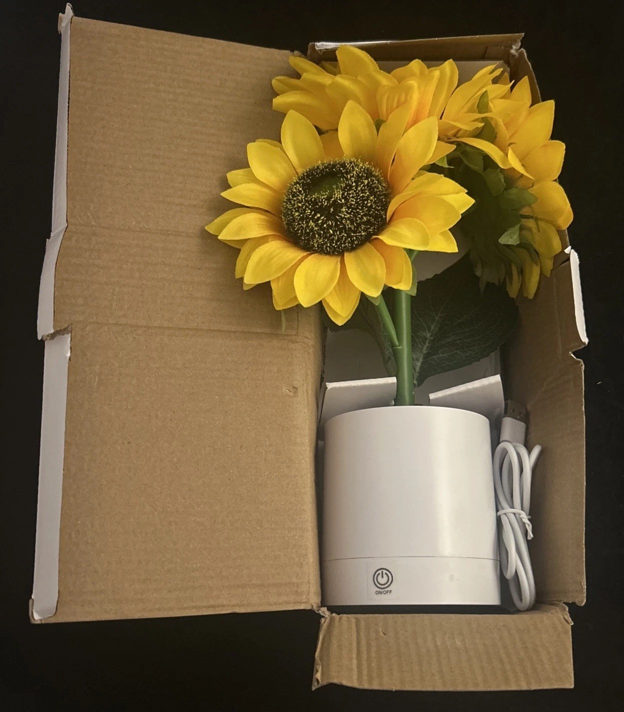 Shimmering Sunflower Light By Twinkling Tree New In Open Box