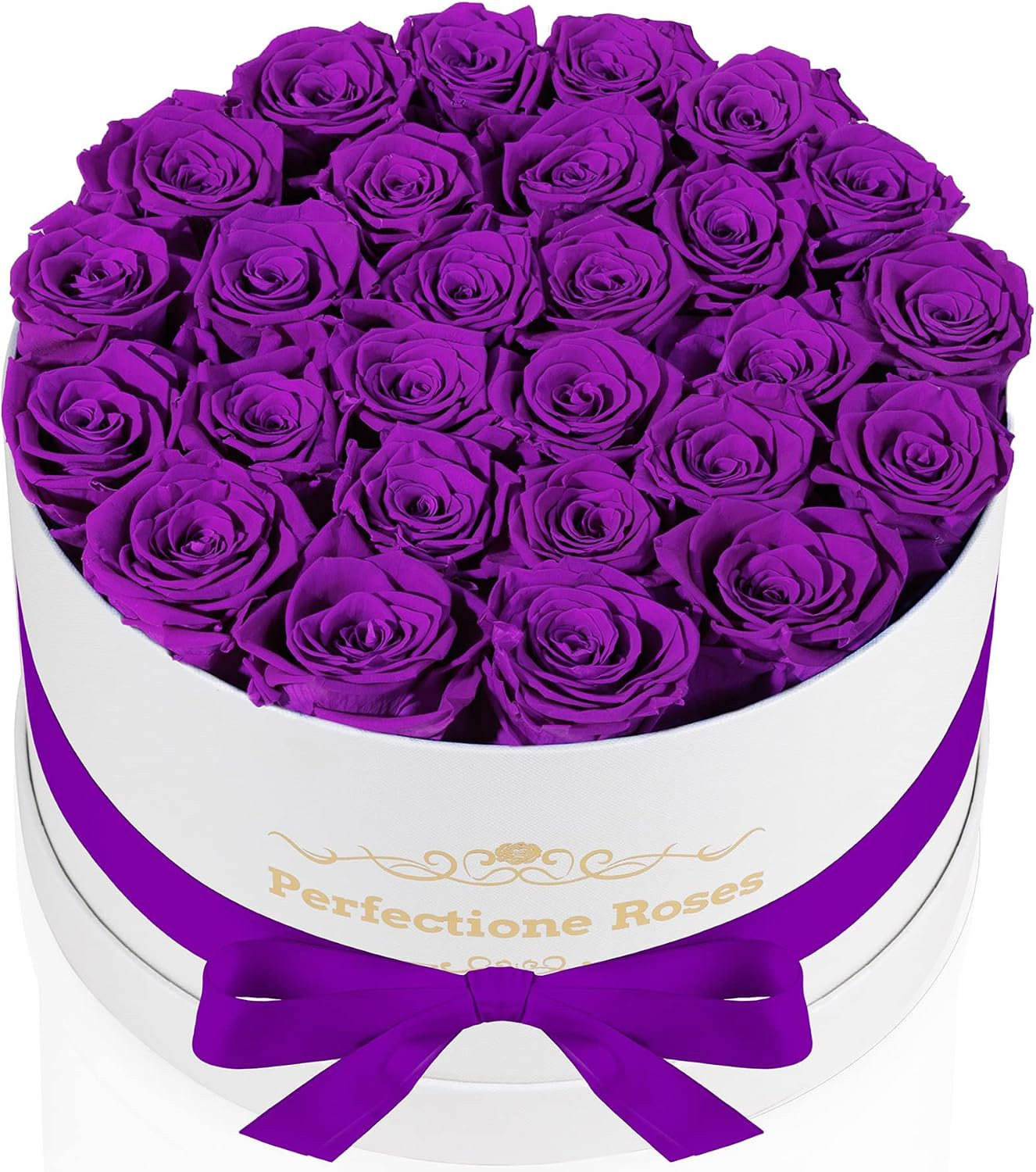 50 Piece Roses in a Velvet Box, Flowers for Delivery, Presereved Flowers Birthda
