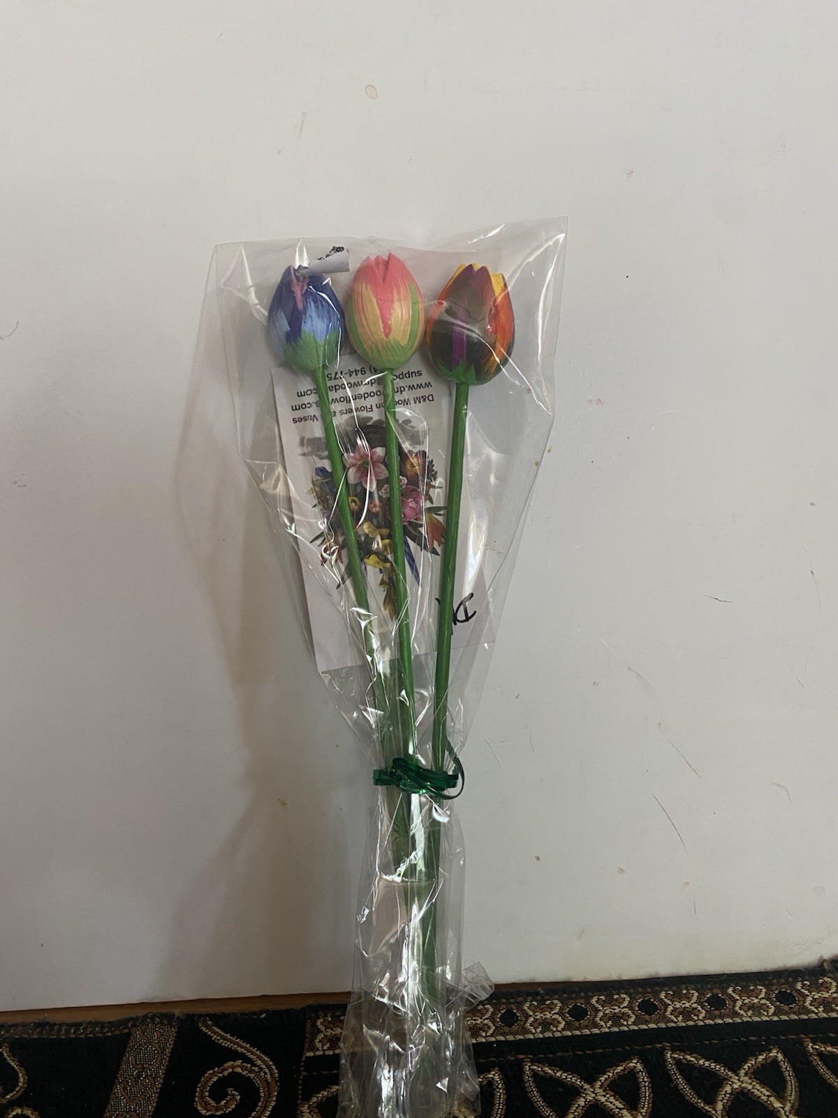 DM Wooden Flower Tulips 2 X1 X9 Wooden Flowers