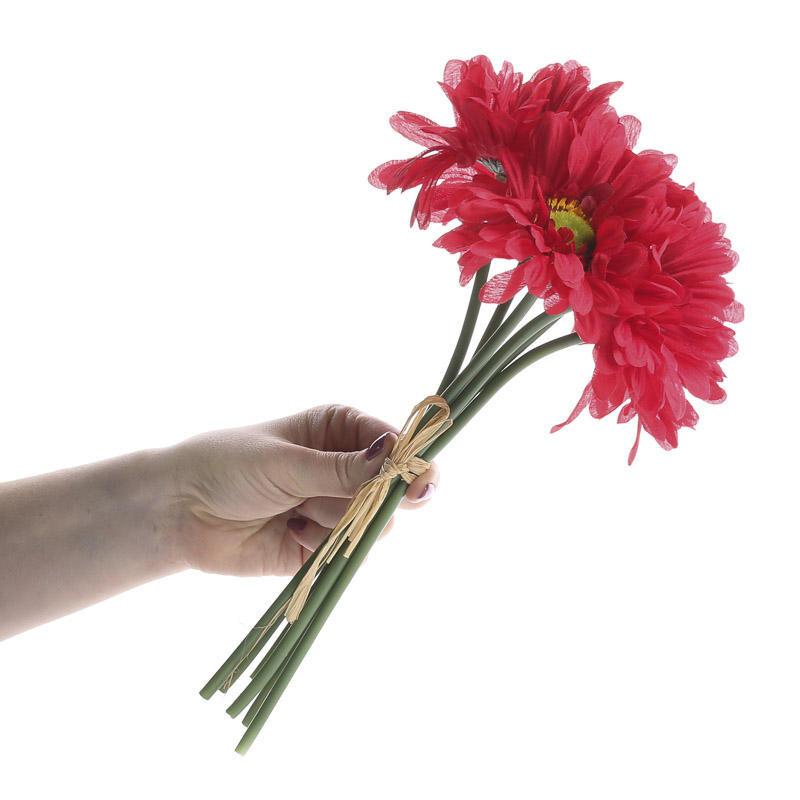Set of 2 Red Artificial Gerbera Daisy 11-1/4″ Floral Bundles