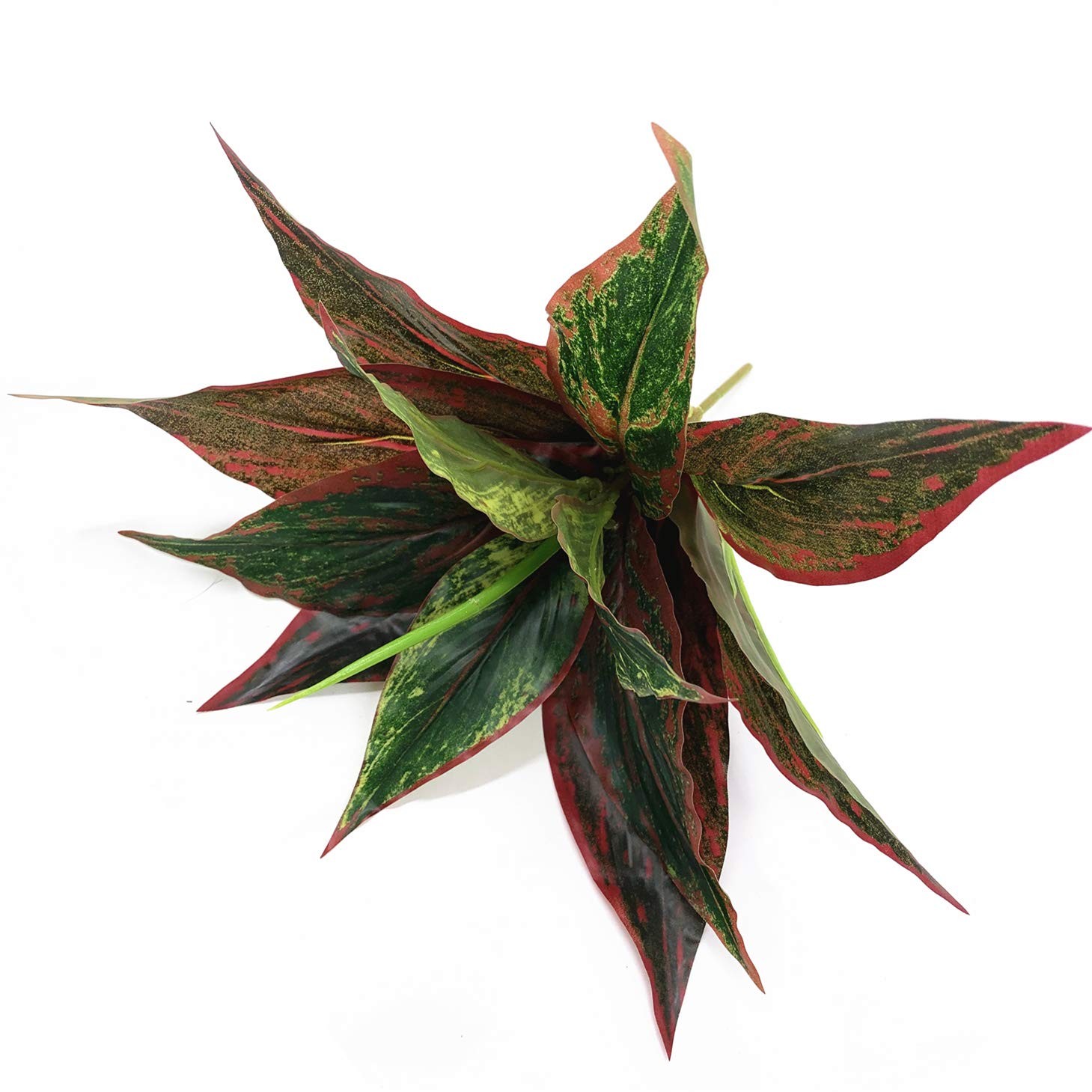 Fake Plants Artificial Plant Outdoor Shrubs Faux Grass Plastic Leaves Greener…