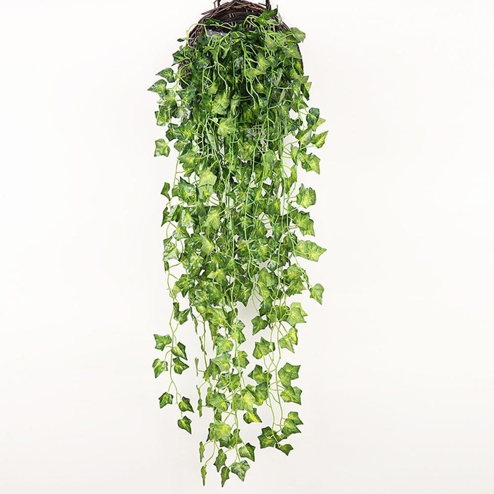 Artificial hanging plants Banisters Decor Doors Fake Floral Leaf Mirror
