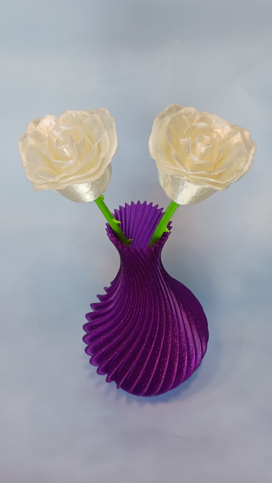 Mother’s Day Flowers Roses w/Vase 3D printed 3 Rose colors 2 color vases