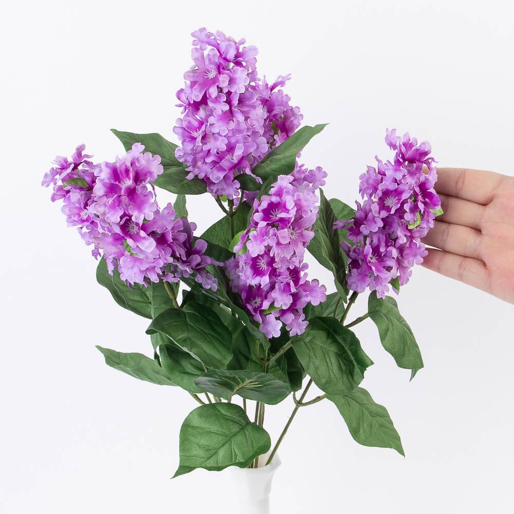 19″ Lavender Artificial Lilac Decorative Floral Bush