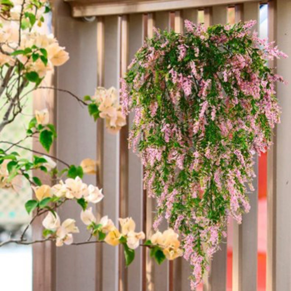 Wisteria Artificial Flower Vines 2pcs for Home and Garden Arrangements