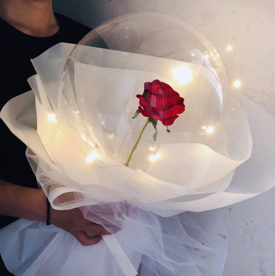 Rosebuc-LED Luminous Balloon Rose Bouquet