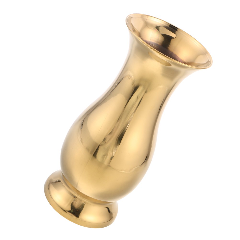Stainless Steel Modern Vase: Brushed & Polished Bud Vase – Tabletop Minimalist