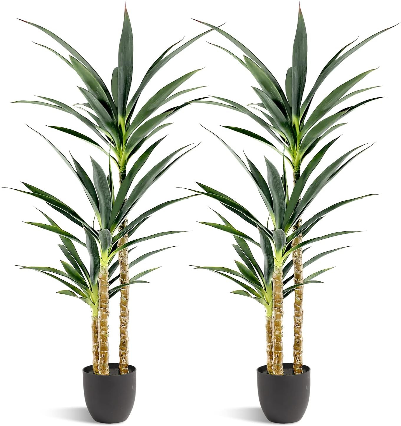 4.7Ft Faux Agave Tree 2-Pack for Indoor/Outdoor Home Decor & Gifts
