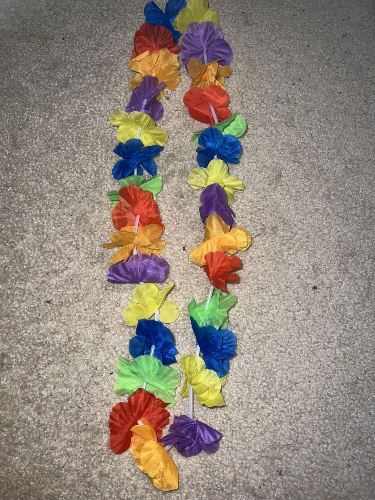18 Pcs Colorful Hawaiian Leis Tropical Flower Leis for Luau Party Summer Beach