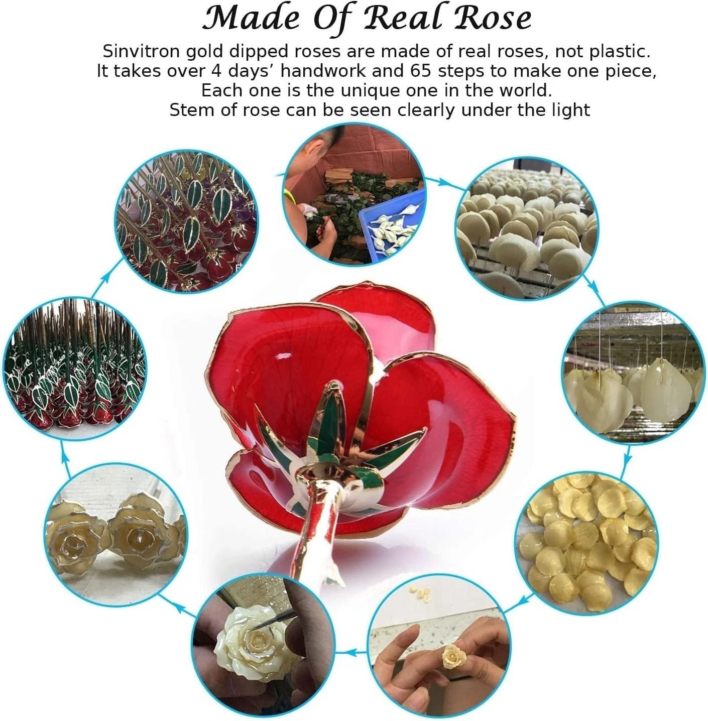 Luxurious 24k Gold Dipped Infinity Rose – Eternal Beauty for Every Occasion