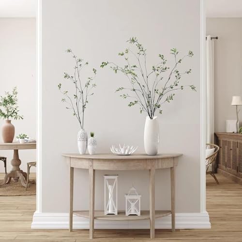 47.2’’ 4Pcs Artificial Ficus Branches Artificialery Stems Faux Ficus Green