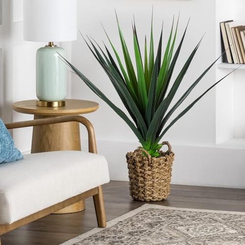 Realistic Agave Plant Artificial, Spiked Succulent Faux Agave Plants, 3FT 2