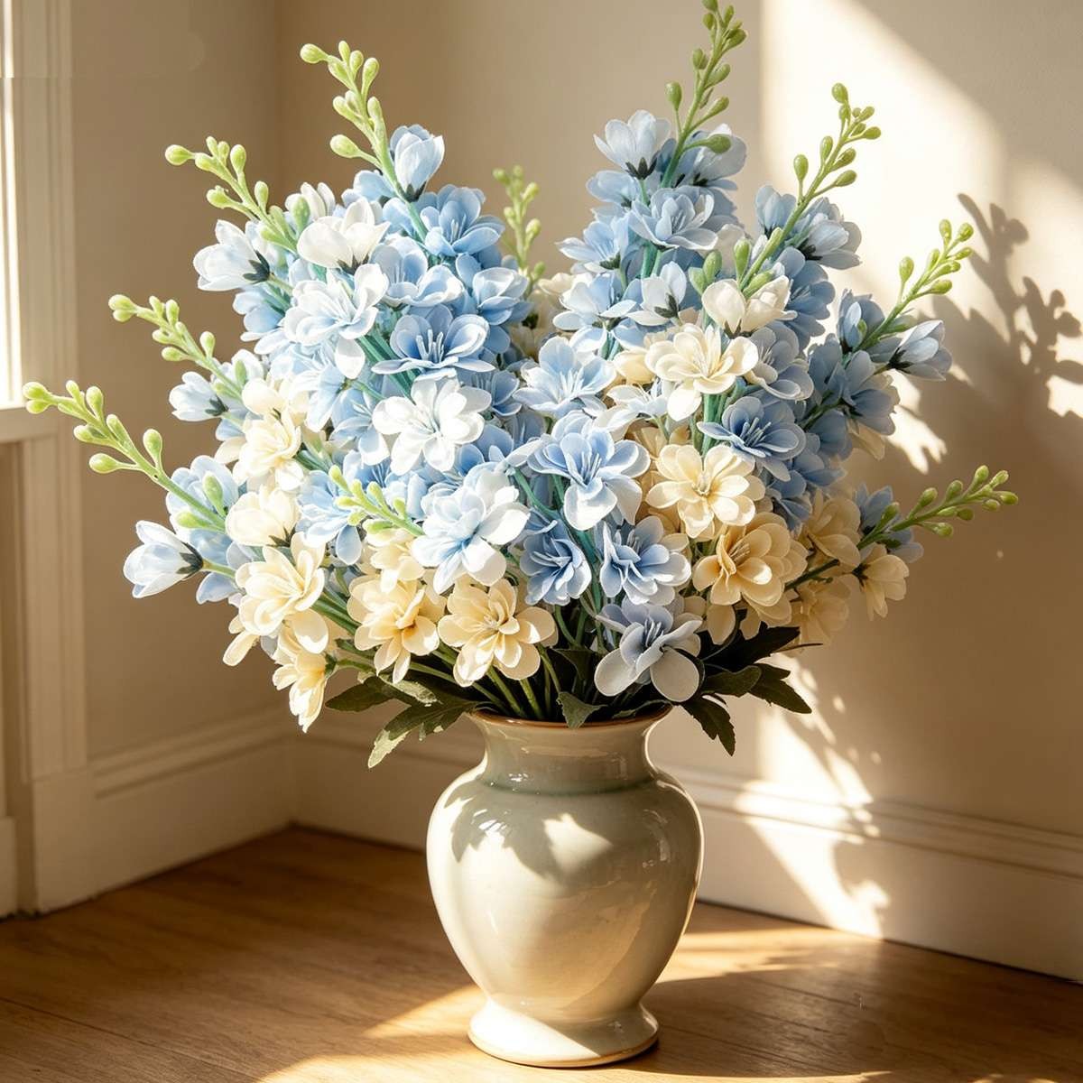 LOT Artificial Flowers Delphinium Long Silk Larkspur Flowers Home Garden Decor