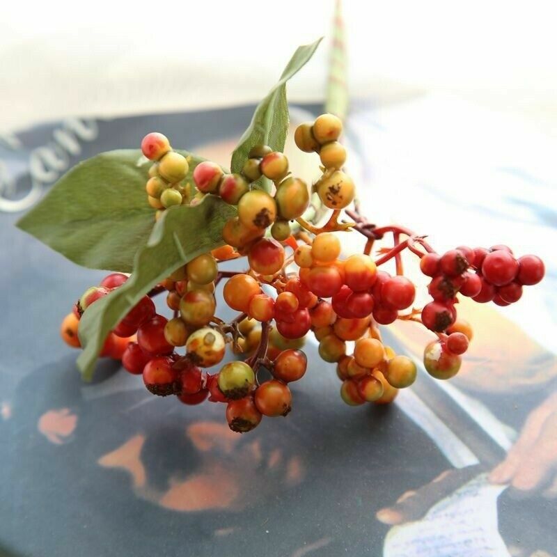 Bean Branch Simulation Flower Christmas Berry Artificial Flower Home Decor