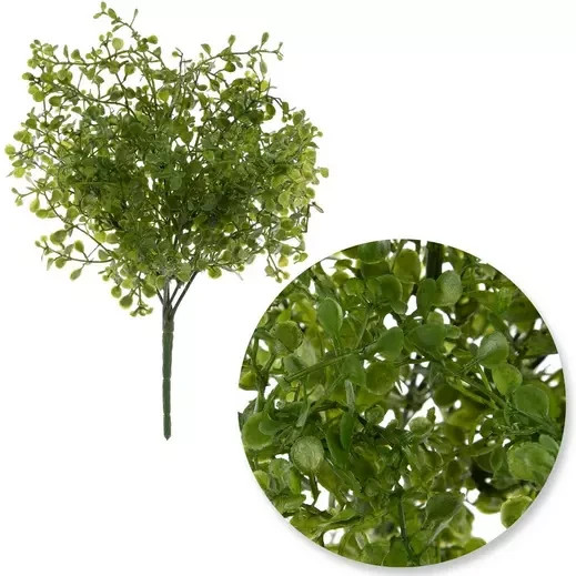 New 1 Bush Greenery Bush Artificial Natural Look Mini Leaves Bush