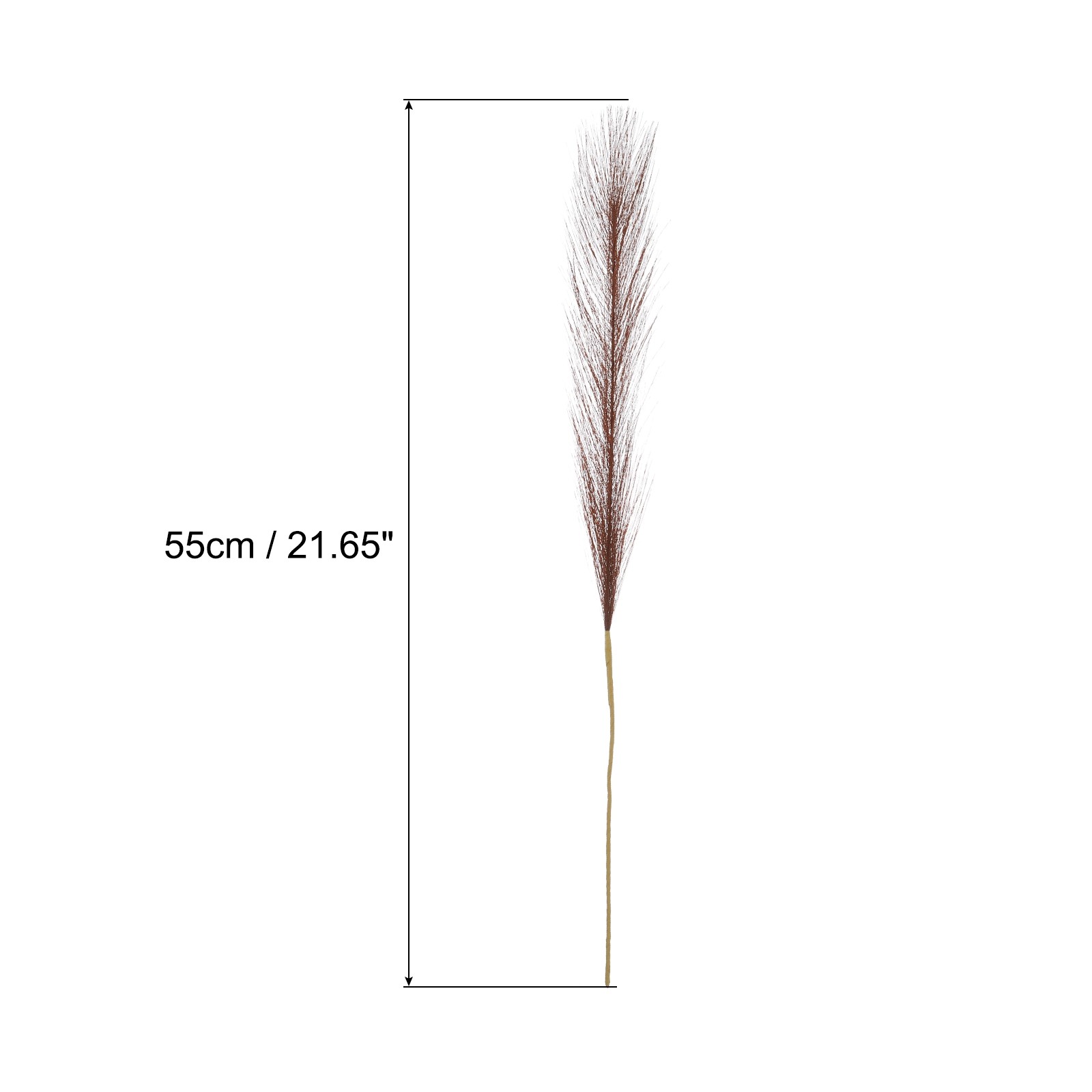 10 Pcs Dark Coffee Pampas Artificial Grass 21″ Fake Pampas