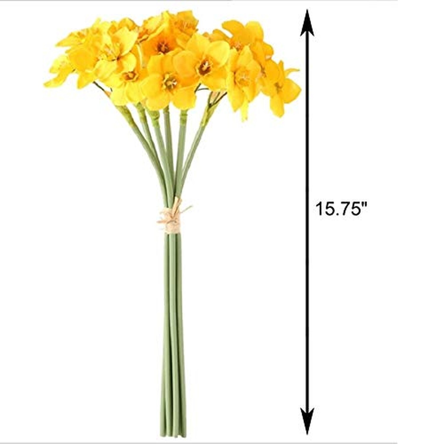 Tinsow Artificial Daffodil Flowers 15.8 Inches Narcissus Spring Flower Fake S…