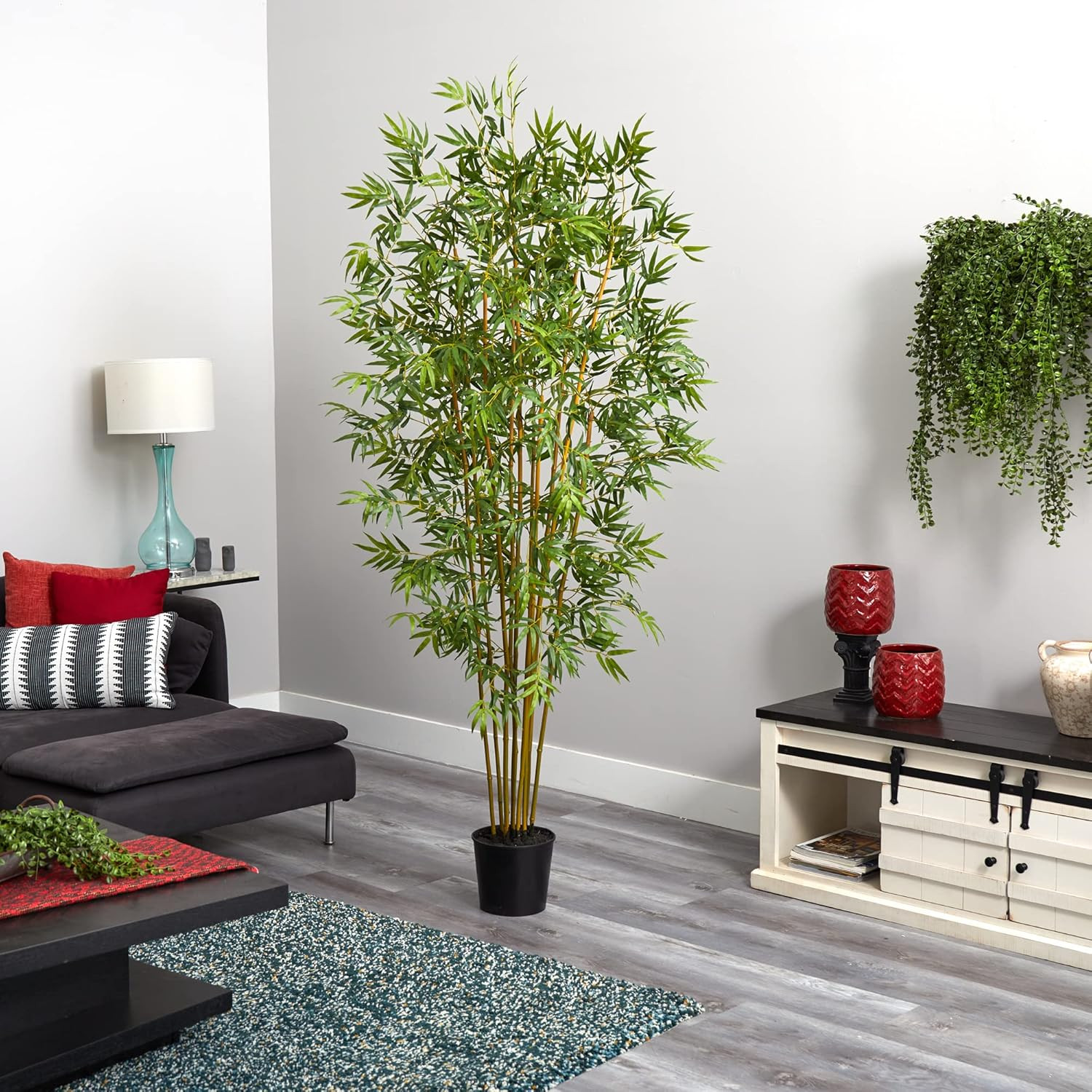 Lifelike 6Ft Mini Bamboo Silk Tree for Home or Office Décor