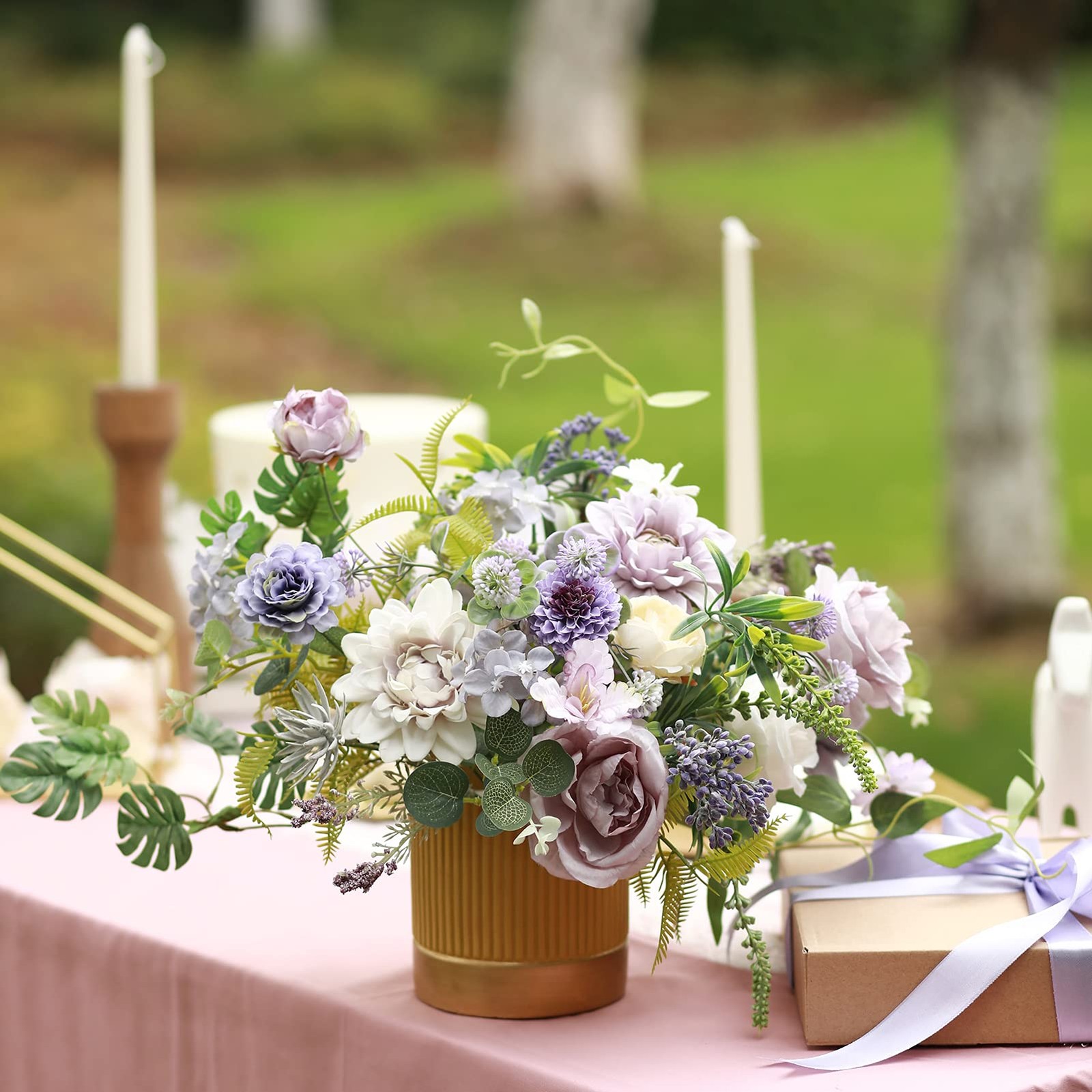 Artificial Flowers Combo for DIY Centerpieces Arrangements Wedding Bridal Bou…