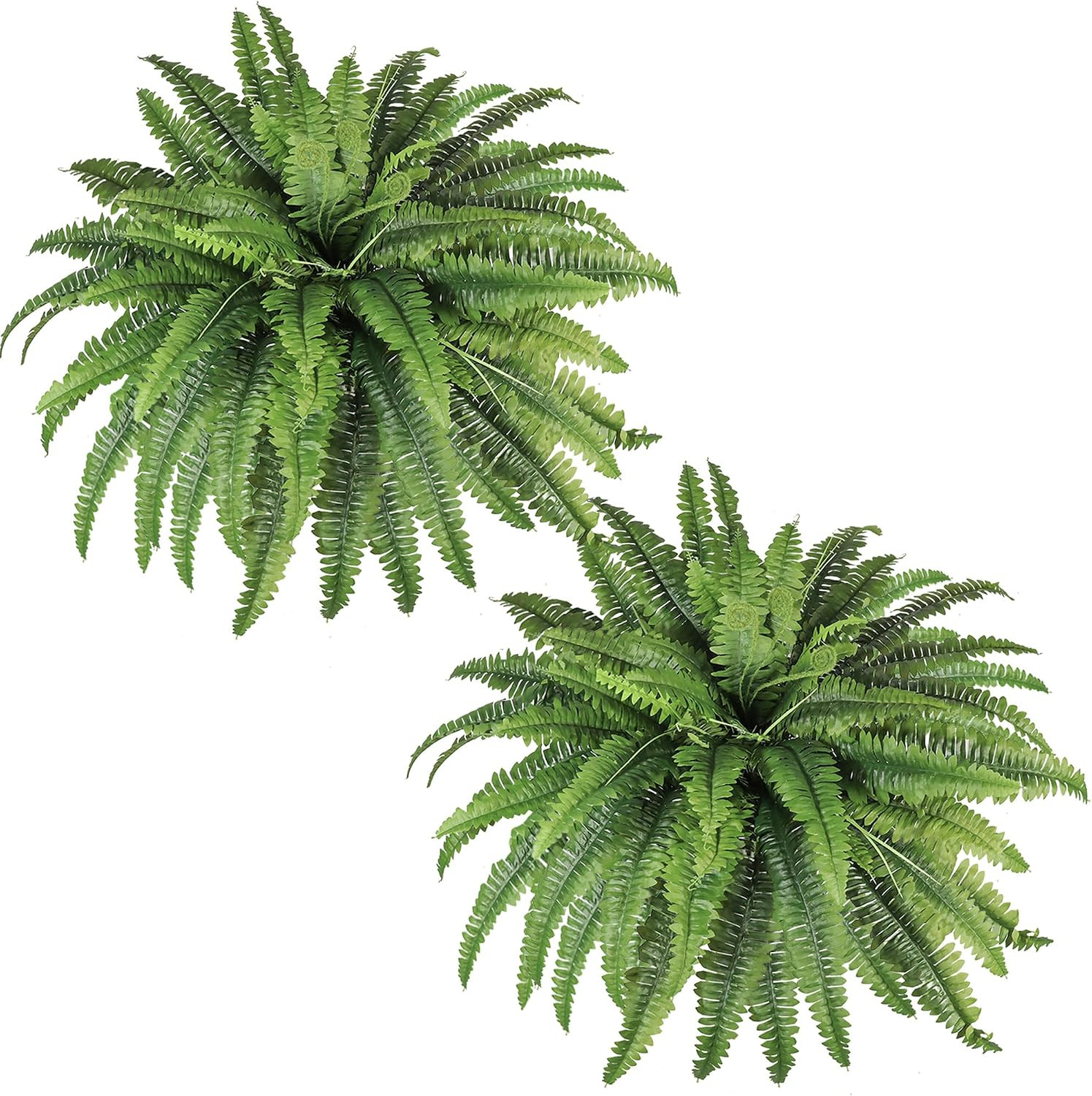 Artificial Ferns for Outdoors & Indoors, 45In Large Fake Ferns Plants with 55 Fr