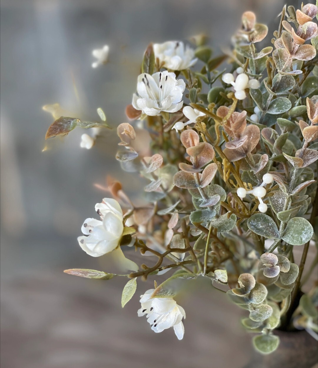 11″ Rosette Eucalyptus Floral Pick Decor Accent