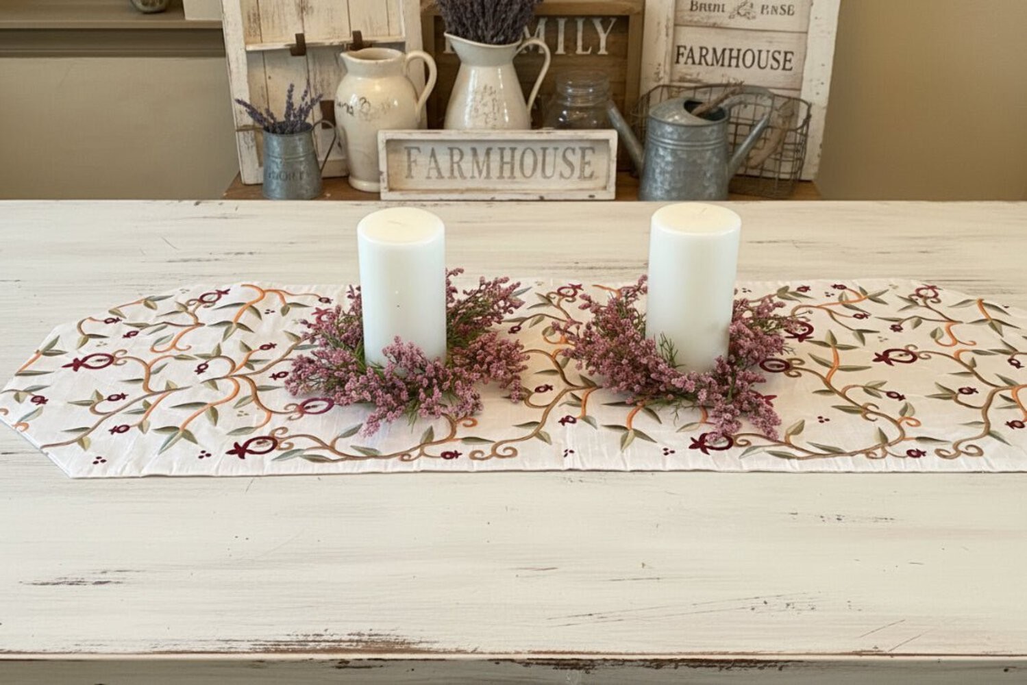 Farmhouse Spring 3.25″ Inner Diameter Pillar Spring Bud Candle Ring