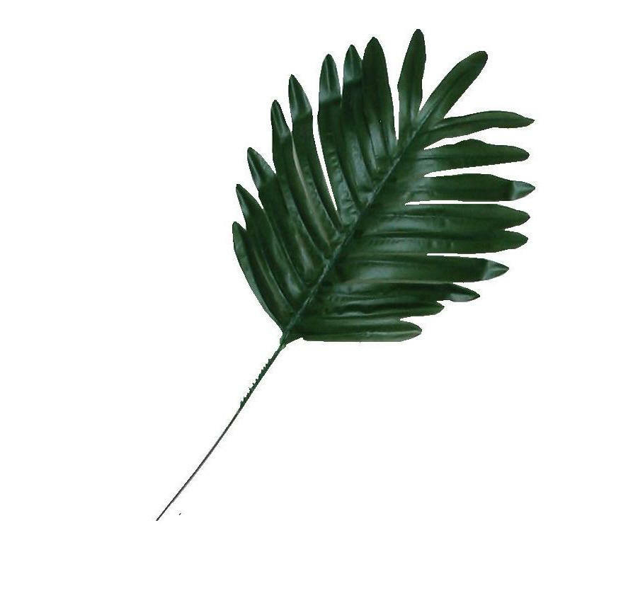 (12 Leaves) 15″ Green Fern Palm Silk Greenery Plant Flower In/ Outdoor Decor USA