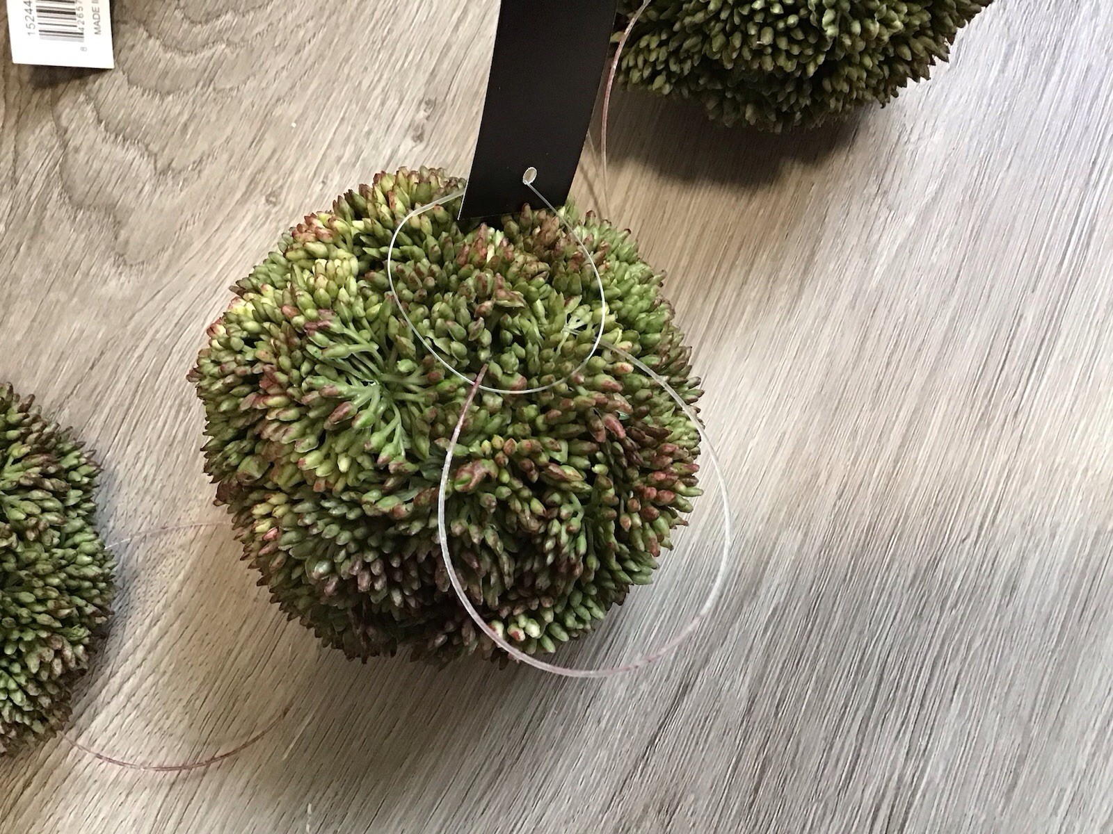 New 6 Faux Topiary Balls Floral Hanging Greenery Artificial Foliage 3.5” Decor