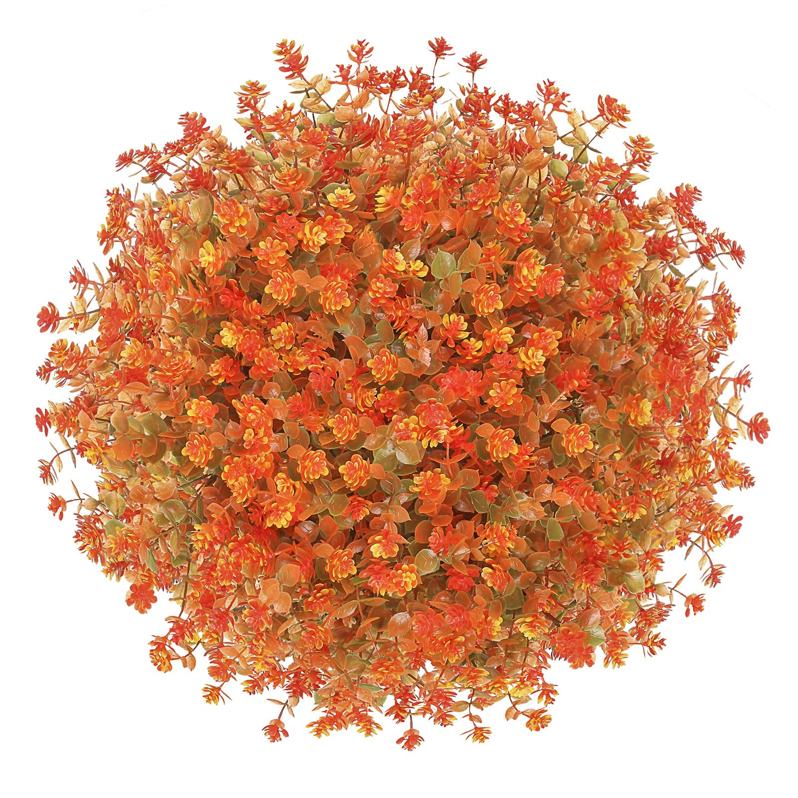 10 Pcs Outdoor Artifical Flower Uv Resistant Fake Plants Faux Plastic Floral …