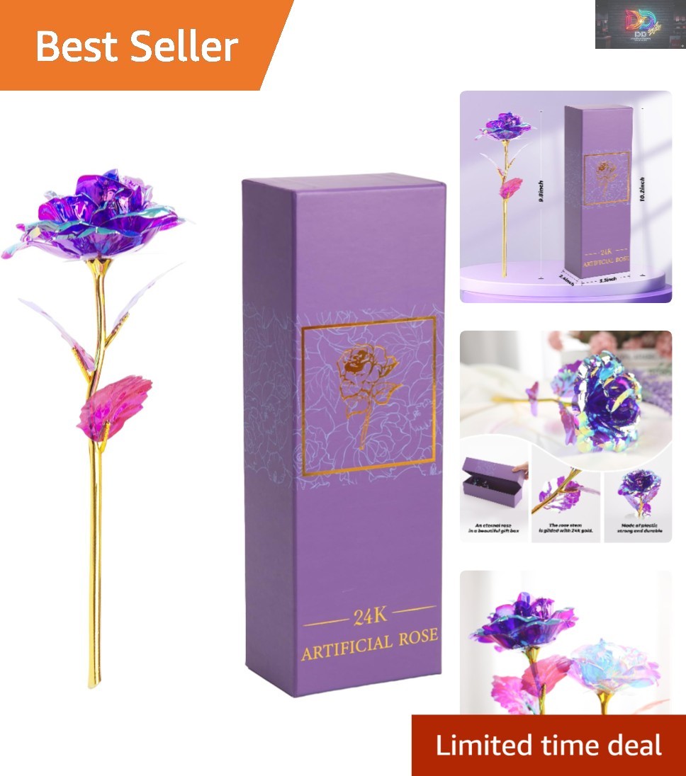 Beautiful Purple Eternity Rose in Elegant Box – Perfect Gift for Any Occasion