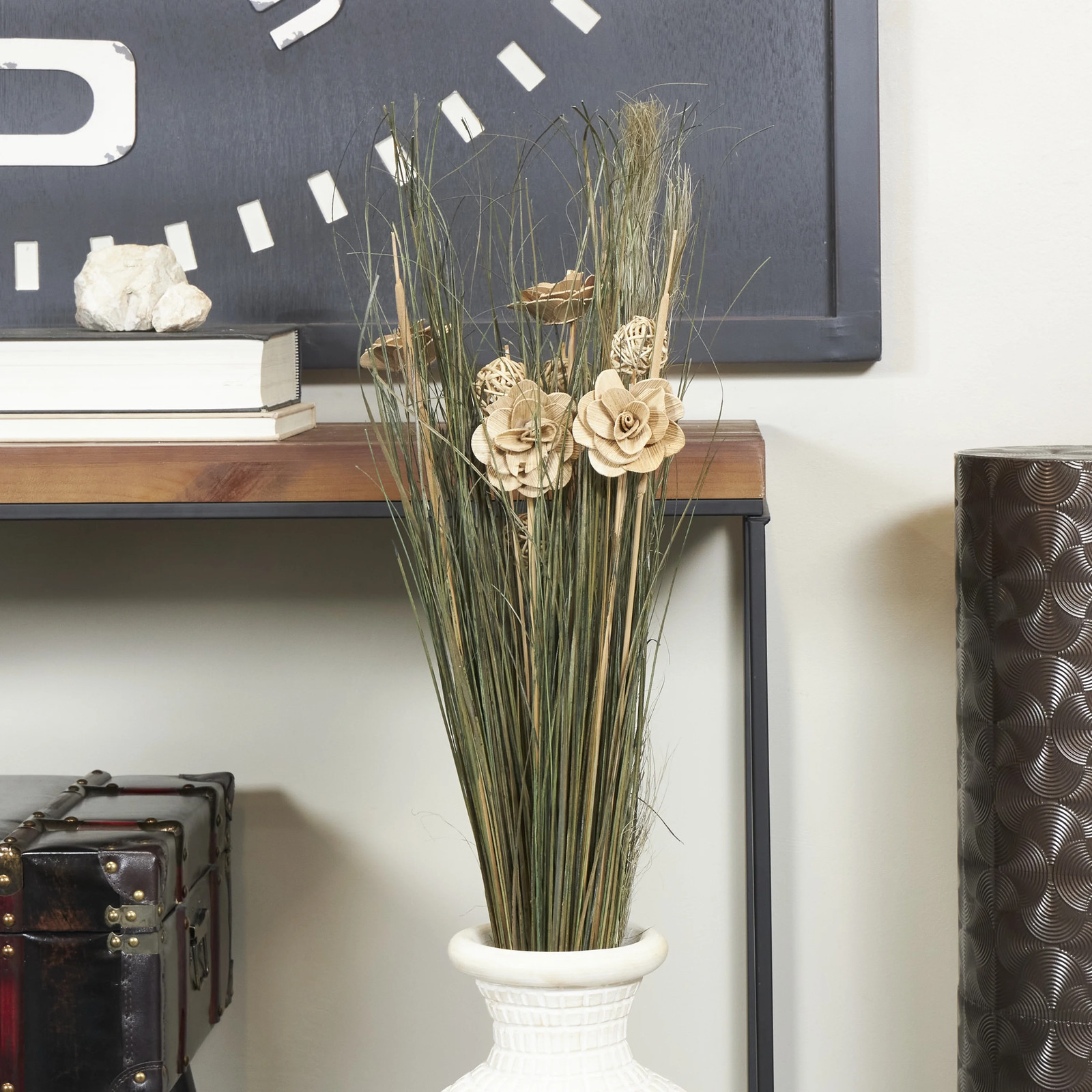 41″ Handmade Tall Floral Bouquet Dried Plant Natural Foliage Grass Bouquet with