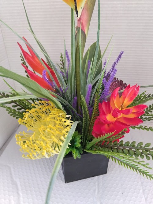Artificial tropical floral arrangement BL