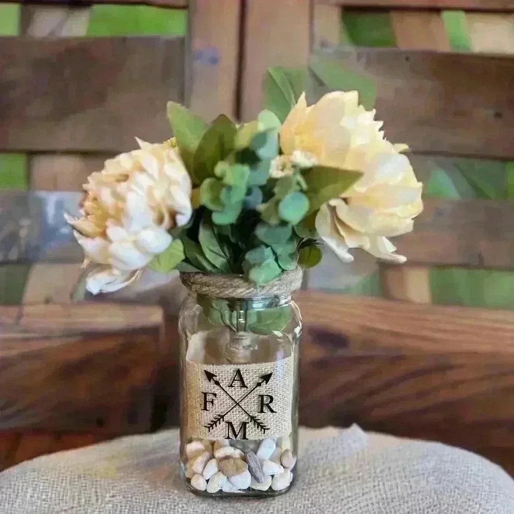 NEW Southern Style Centerpiece – Farmhouse Faux Floral Arrangement – So pretty!