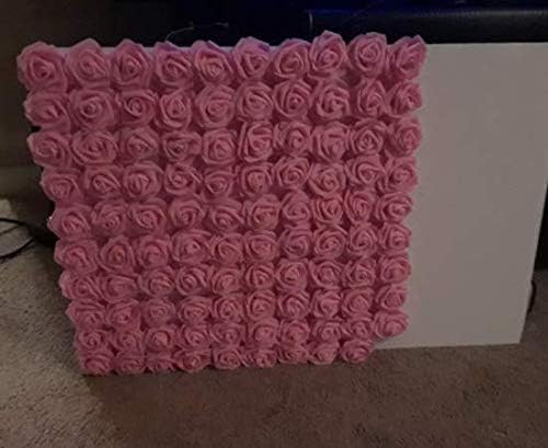 3 x 1.6 x 3 inches 100pcs DIY Real Touch 3D Artificial Foam 100pcs, Dark Pink