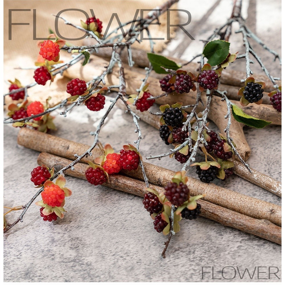 FOR RASPBERRY Branches Plastic Artificial Flowers Fake Plants for Wedding Decor