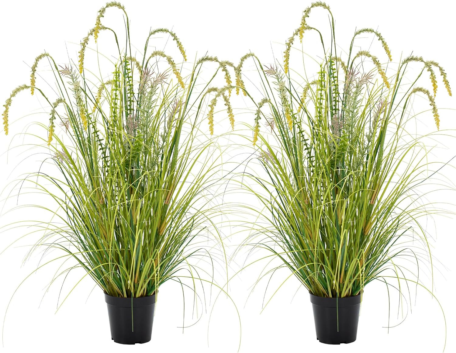 3FT Artificial Reed Grass ,2 Pack Artificial Tall Grass Plants Outdoor Indoor ,F