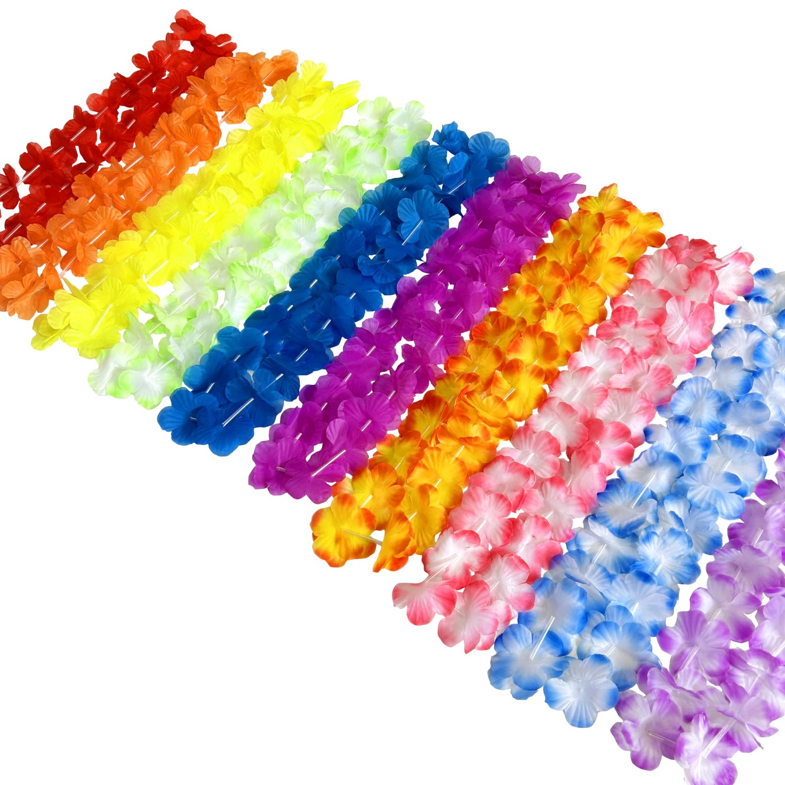 Hawaiian Leis For Luau Party Adults and Kids Tropical Party Decoration Supplies
