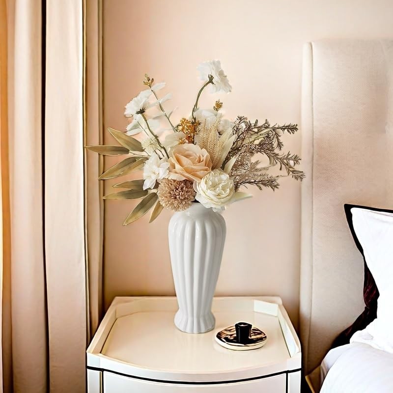 Fall Artificial Silk Flower Table Arrangement Wedding Bouquet BrownA1 Decor
