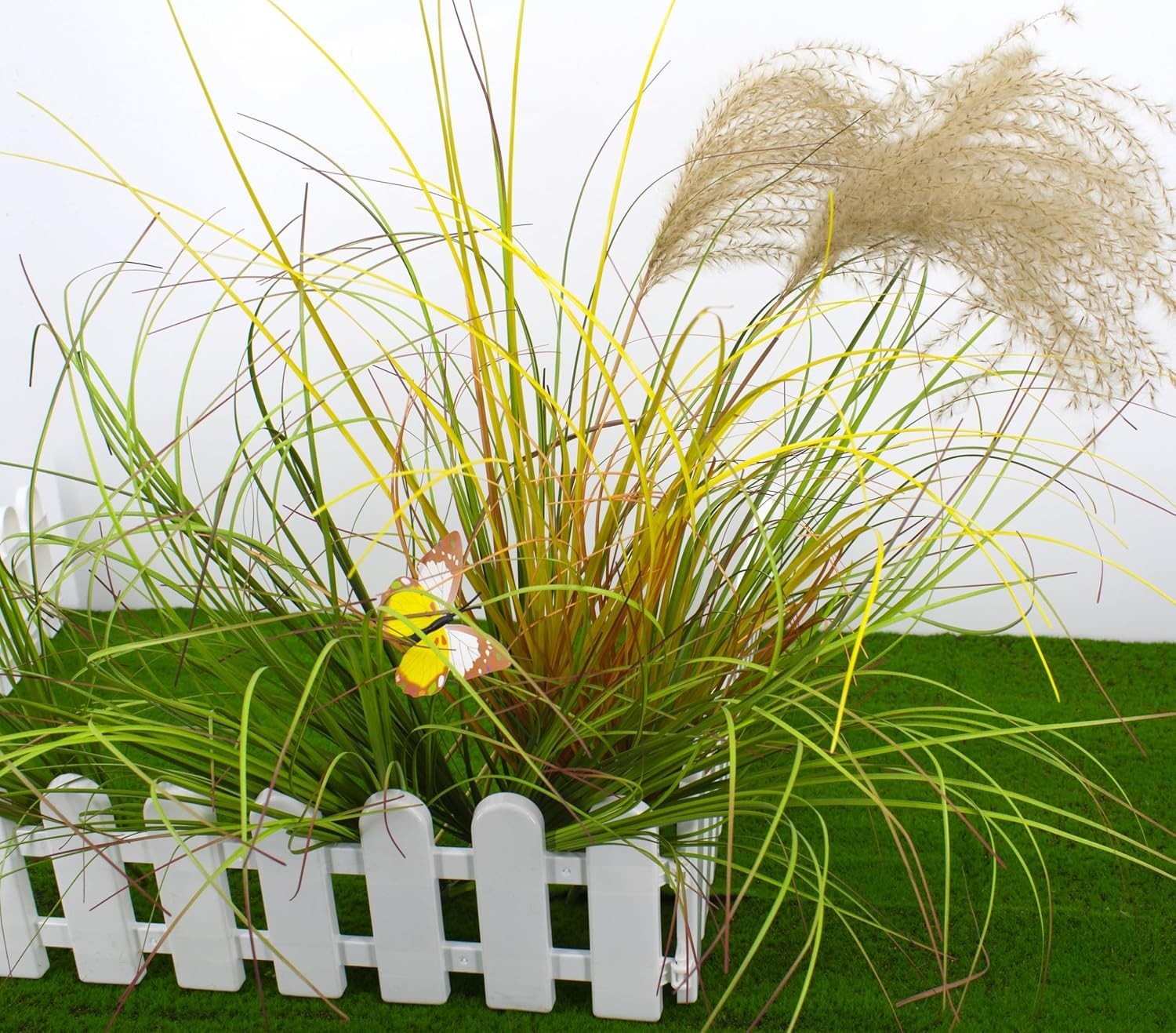 10PCS UV Resistant Artificial Grass Plants – Perfect for Indoor & Outdoor Decor