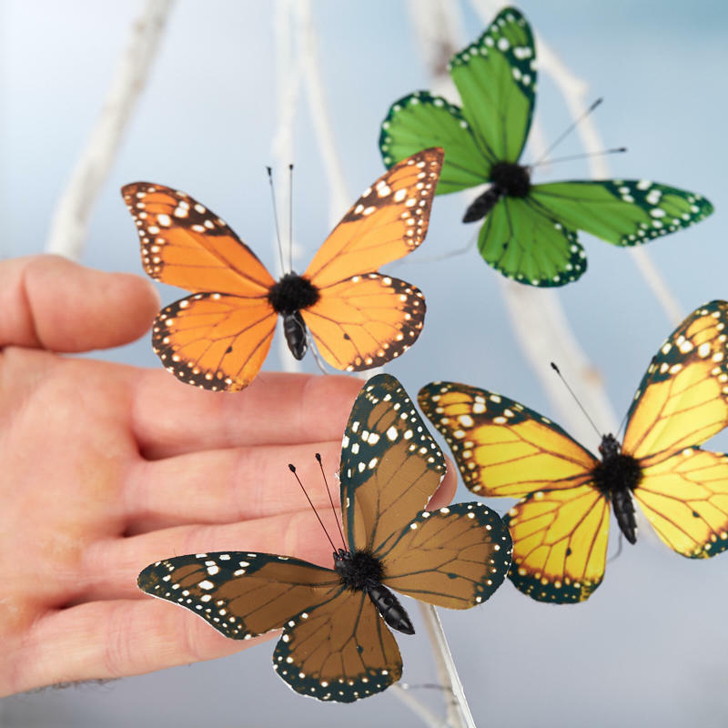 Factory Direct Craft Package of 8 Fall Artificial 3-1/4″ Monarch Butterflies