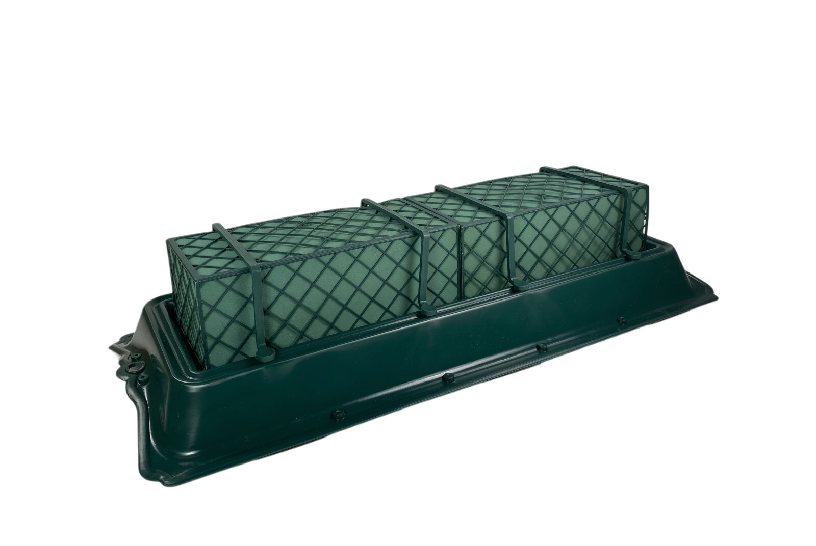 CalCastle Craft Floral Cage Arranger with Floral Wet Foam Casket Saddle