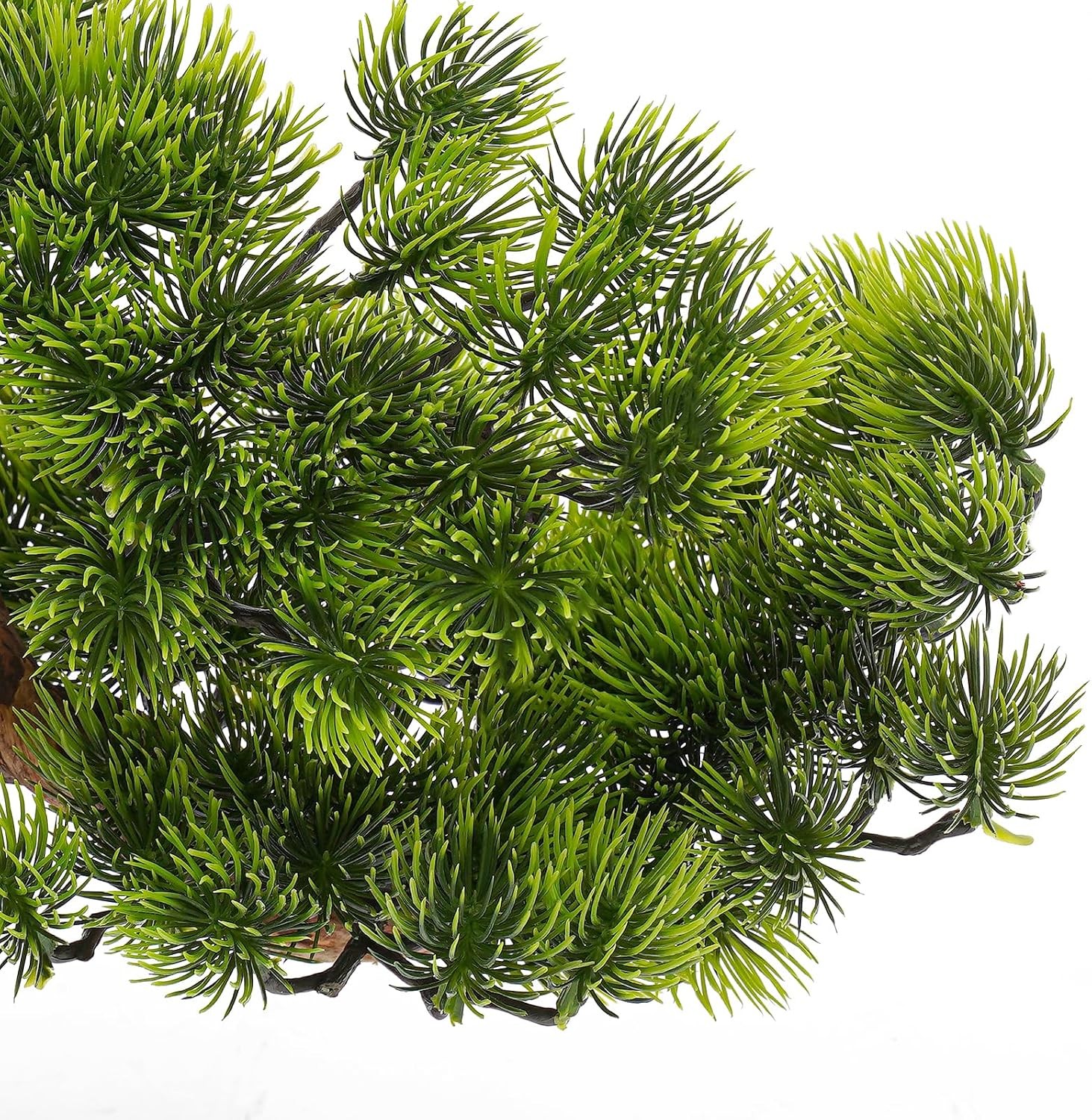 Realistic Artificial Bonsai Pine Tree 25.6 * 17.7in Indoor Desktop Welcome Pine
