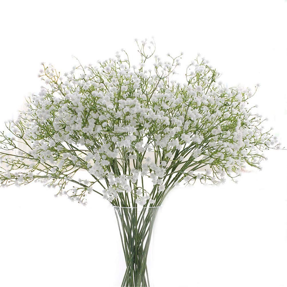 Gumolutin 9 Pack Real Touch Artificial Baby’s Breath Flowers – 21″ Ben