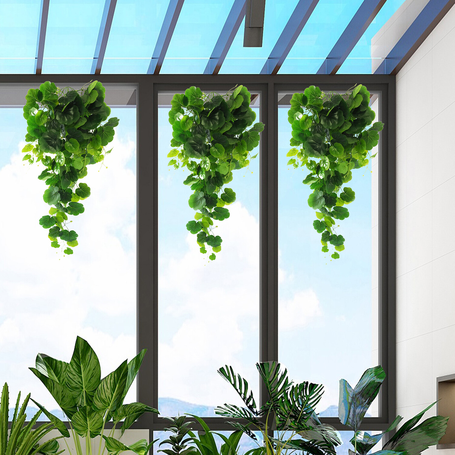 Houssity 1/ 2/ 10 PCS Artificial Ivy Vines Hanging Garland Plant Indoor Outdoor