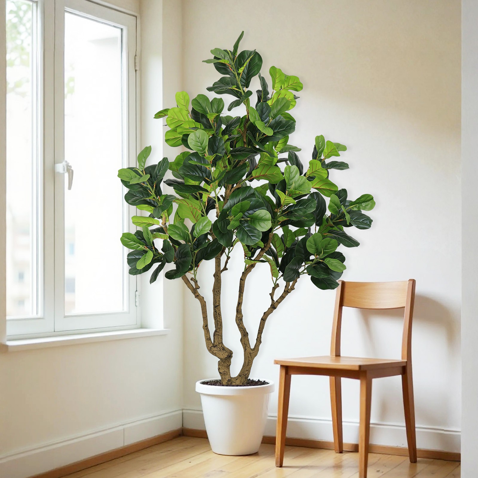 7FT Tall Artificial Banyan Tree Silk Plant – Faux Greenery for Indoor Outdoor