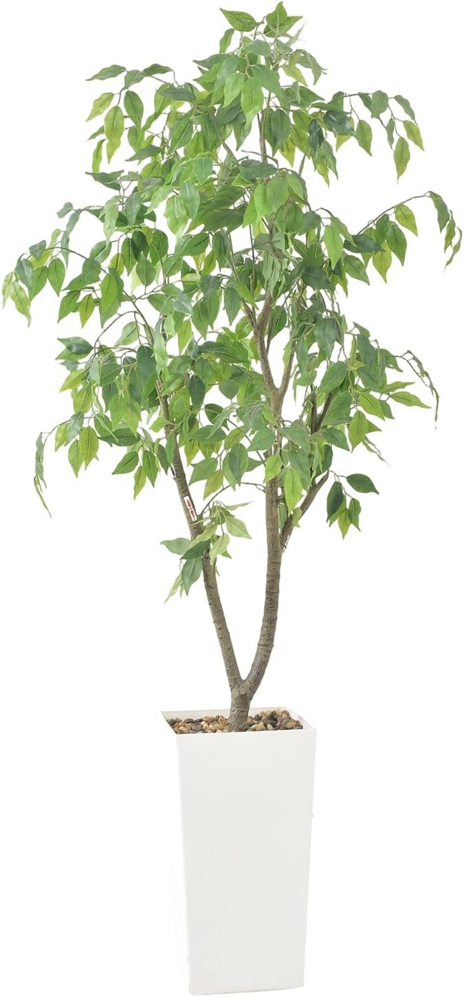 Artificial Plants, 150cm Tall Plant Ficus Artificial Tree with White Pot, Fake