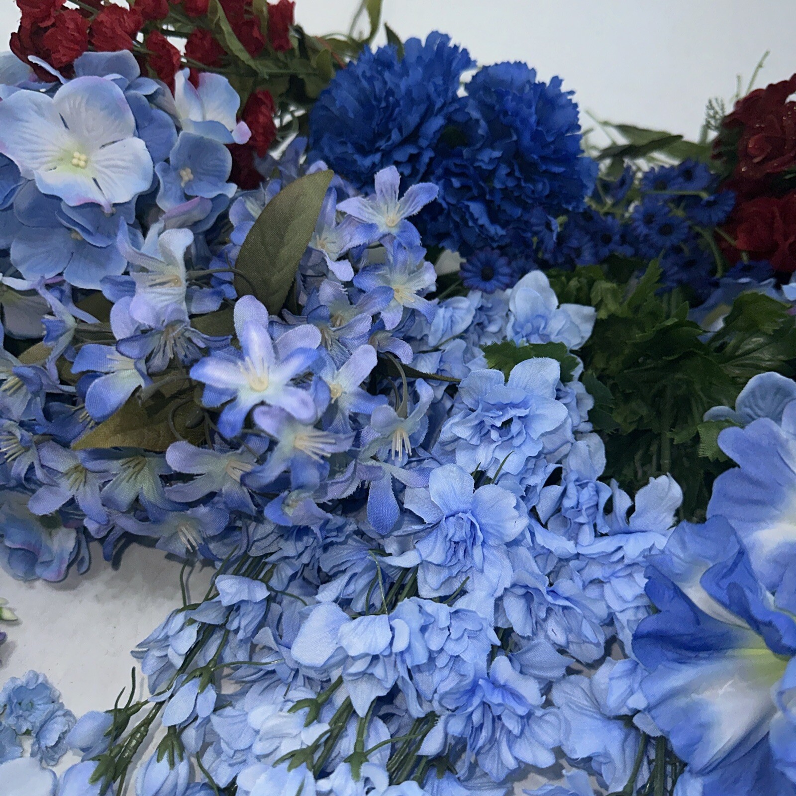 Artificial Flowers Mixed Lot Foliage Leaves Flowers Decor Wedding Crafts +