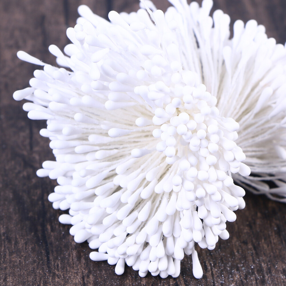 400 Pcs/set Simulated Stamens Pearlized Flower Making Supplies Floral Buds